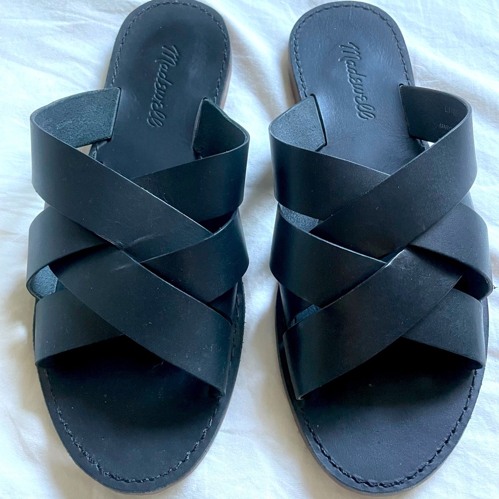 Madewell Boardwalk Woven Slide Sandal